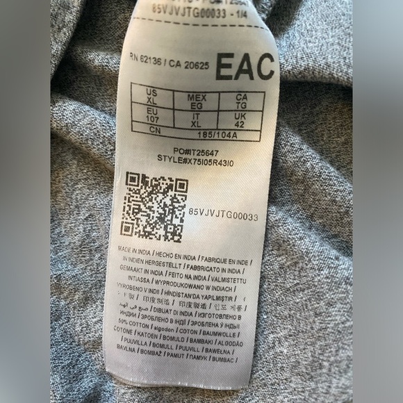 2 XL Y2K Late 2000s Guess Tank Top Gray Sleeveless Muscle Pocket Logo Mens - Picture 3 of 5